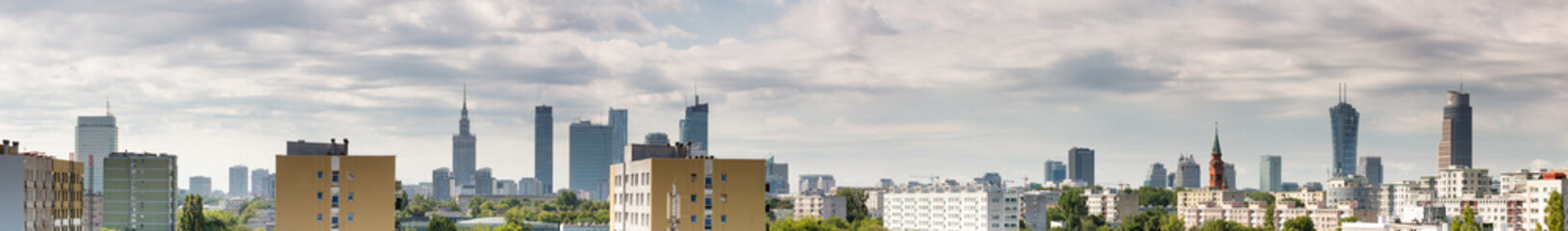 Fototapeta na wymiar Warszawa Panorama Miasta