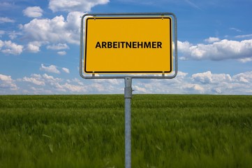 ARBEITNEHMER - Bilder mit Wörtern aus dem Bereich Personalbeschaffung, Wort, Bild, Illustration