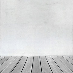 Raum mit Sichtbetonwand	