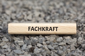 FACHKRAFT - Bilder mit Wörtern aus dem Bereich Personalbeschaffung, Wort, Bild, Illustration