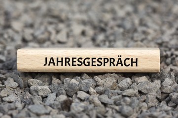 JAHRESGESPRÄCH - Bilder mit Wörtern aus dem Bereich Personalbeschaffung, Wort, Bild, Illustration