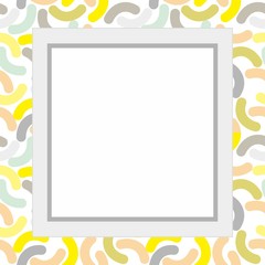 Simple frame with colorful texture background 