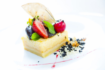 homemade fruit tart, fresh pie