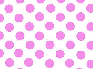 Pink seamless polka dots pattern