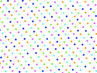 Colorful seamless polka dots pattern