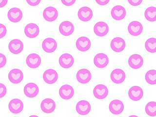 Cute hearts abstract background.