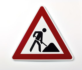 Baustellenwarnschild
