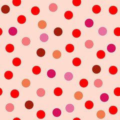 Circle color on pink background