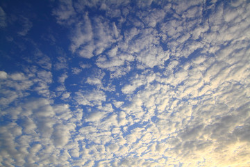 white cloud with blue sky