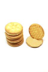 peanut biscuit isolated white background
