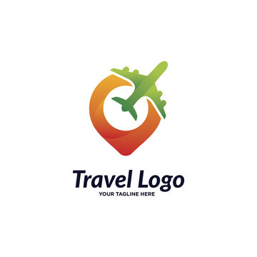 Travel Logo Template Design Vector, Emblem, Design Concept, Creative Symbol, Icon