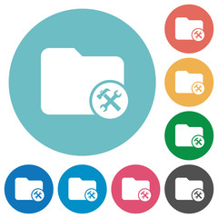 Directory tools flat round icons