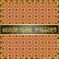 Colorful decorative geometric pattern background