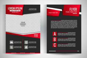 Flyer template. Business brochure. Editable A4 poster for design, education, presentation, website, magazine cover.