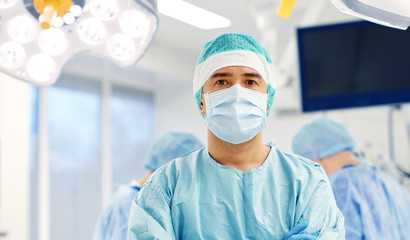 surgeon in operating room at hospital