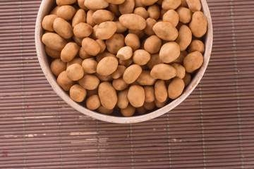 Japanese Peanuts into a bowl