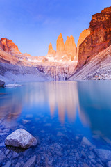 Fototapeta na wymiar Torres Del Paine National Park, Chile.