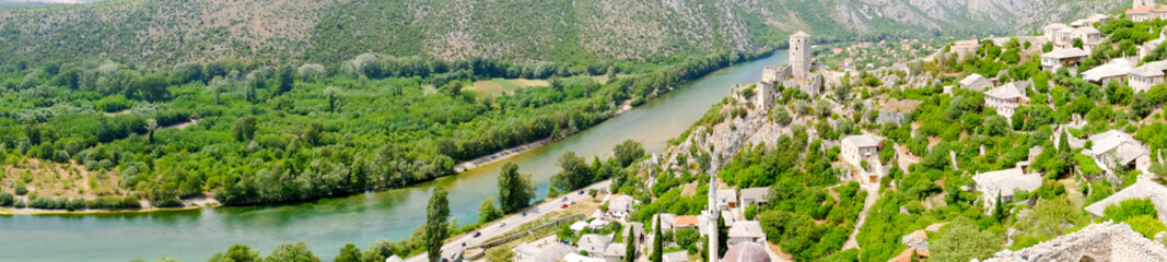 Pocitelj, an ancient city in the south of Bosnia and Herzegovina near Mostar 