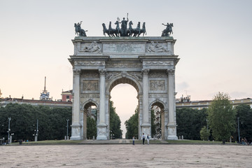 Obraz premium Arch of Peace (Arco della Pace) in Milan. Italy