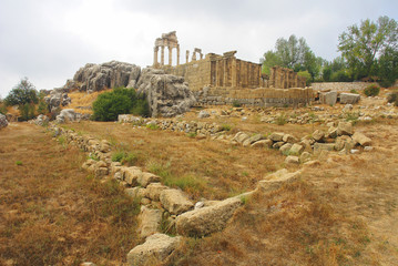 The Temple of Adonis  - partly dug in the rocky platform of Faqra, Lebanon
