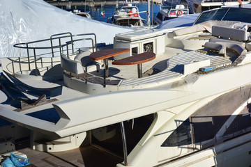 Fototapeta premium Yacht in riparazione