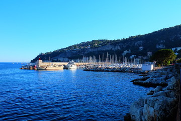 Port in Villefranche sur Mer, France