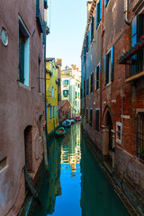 Fototapeta na wymiar Venice, Italy, Canal and historic tenements