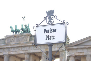 Paris square at Brandenburger gate, Berlin