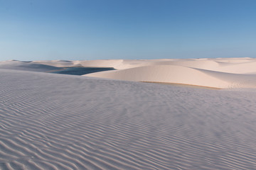Fototapeta na wymiar The Sand Dunes of Northeast Brazil Known as Lençóis Maranhenses 