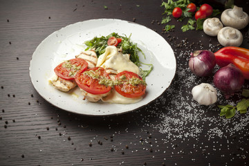 grilled chicken with melted cheese