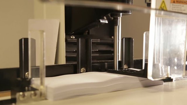 electric paper driller in a process