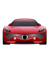  Car Vector on White Background. Business sport car isolated.