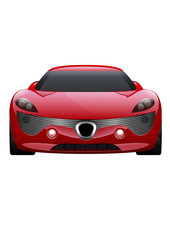  Car Vector on White Background. Business sport car isolated.