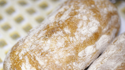 bread on top a table in my house