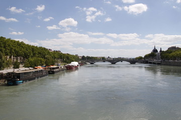 Fototapeta na wymiar Le Rhône à Lyon