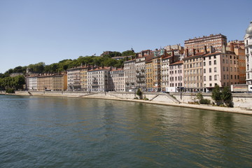 Fototapeta premium Quai de la Saône à Lyon