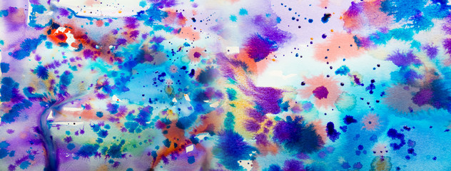 watercolors on a paper - an aquarelle texture