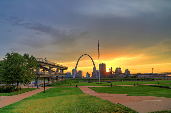 Gateway Arch in St. Louis, Missouri.