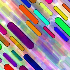 Abstract background with colorful geometric lines. Vector backdrop