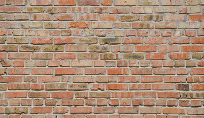 Abstract background of old red brick, brick wall for website or design