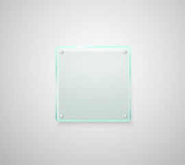 Advertising glass board. Place your text