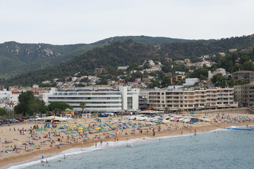 Fototapeta na wymiar beach at Tossa de Mar. Spain