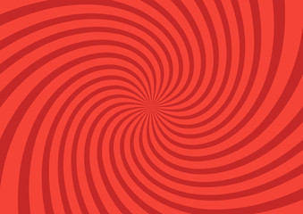 Vector illustration for swirl design. Swirling radial pattern background. Vortex starburst spiral twirl square. Helix rotation rays. Converging psychedelic scalable stripes. Fun sun light beams - obrazy, fototapety, plakaty
