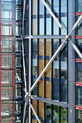 Fototapeta na wymiar glass facade of the building