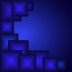  Abstract blue background of shiny squares