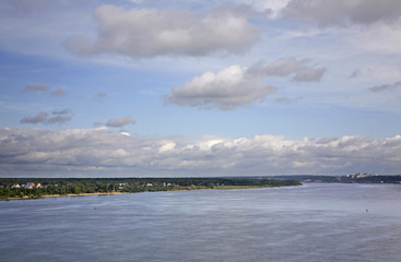 Kama River in Perm. Russia