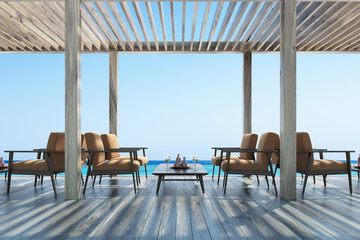 Cafe on a seaside