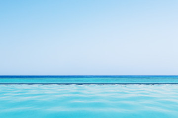 Swimming pool near an ocean