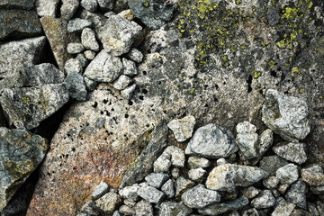 Background with granite pebbles
