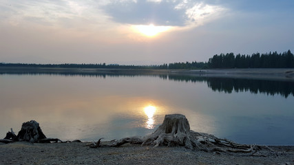 Obraz premium Wickiup Reservoir, Oregon, USA